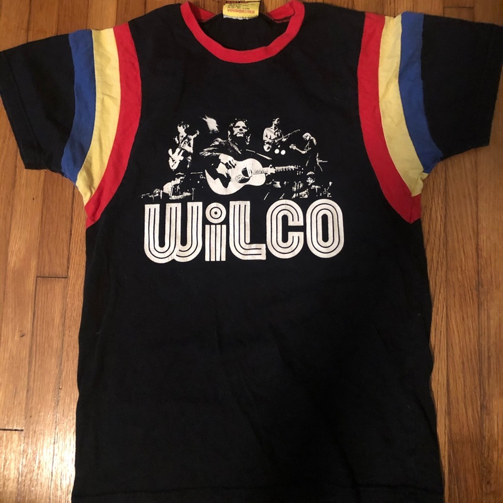Wilco Band Tee vintage stripes - Women’s Small